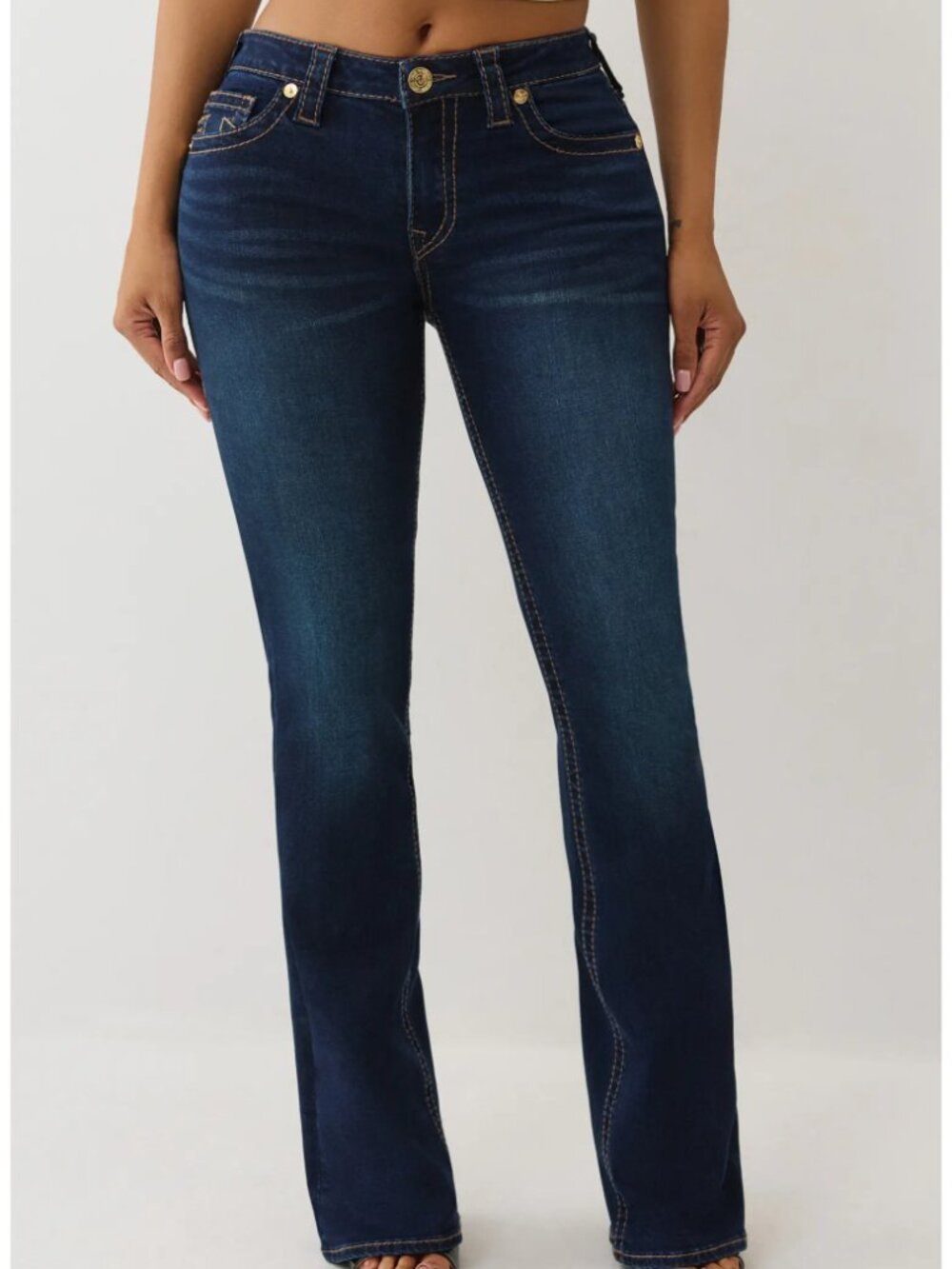 TRUE RELIGION BECCA MID RISE BIG T BOOTCUT JEAN